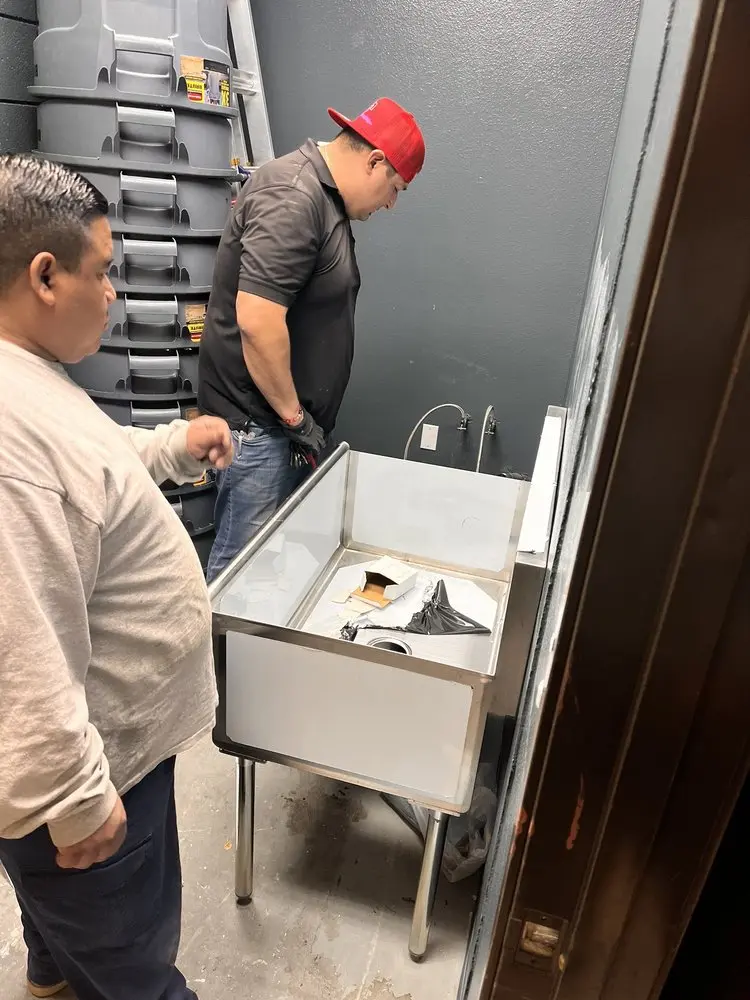 Commercial plumbing and sink installation in Westdale